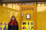 County Councilor Paula Hiscocks visiting the Closed shop following raid by Hertfordshire County Council rading standards